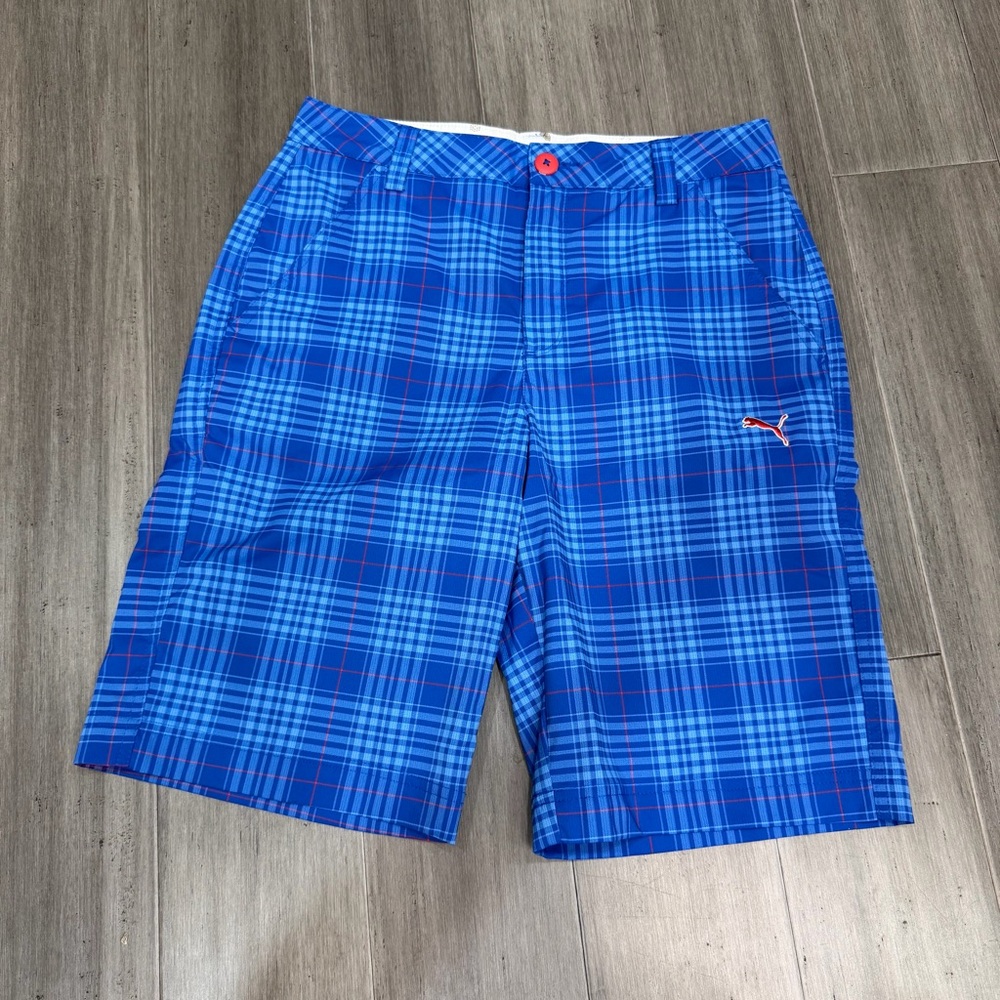 COBRA, Puma Golf Plaid Shorts | Men’s 28